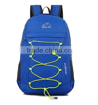 Fashion Waterproof Nylon Camping Backpack Can be Fold Shoulder Bag photo-2