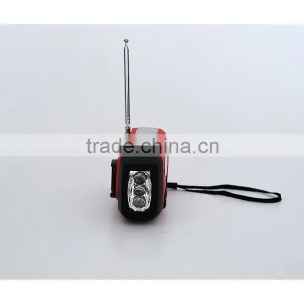 Multi-function Solar Dynamo Radio +charger + Flash Light Hand Crank Radio photo-3