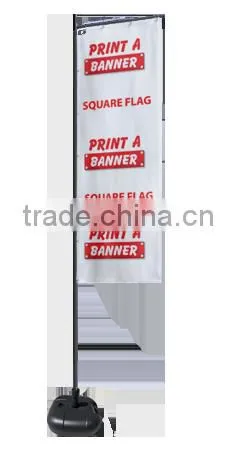 Long Life Custom Polyester Teardrop Feather Square Pegasus Advertising Flying Flag Banner Printing photo-5