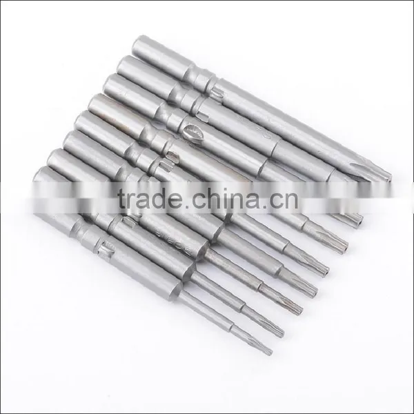 9PCS 801 5mm Round Shank Magnetic Torx Screwdriver Bits Electric Screwdriver Head 60mm AR-27 photo-5