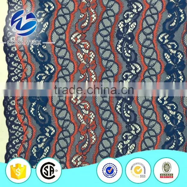 High Quality New Fashion African Blue Cord Lace Fabric for Derss photo-5