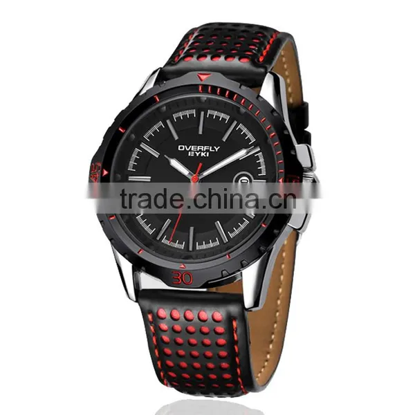 Mesh Leather Men 3ATM Sports Quartz Analogue EYKI Brand Watch photo-3