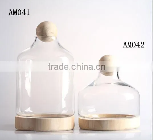 30" Jumbo 3 Photos GLASS DISPLAY CLOCHE DOME BELL LARGE Round Quality Choice photo-2
