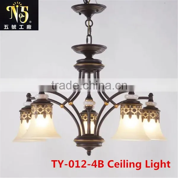 2016 Hot Sale New Design Iron Light With Flower Lampshade Led Light for Dining Room for Home photo-4