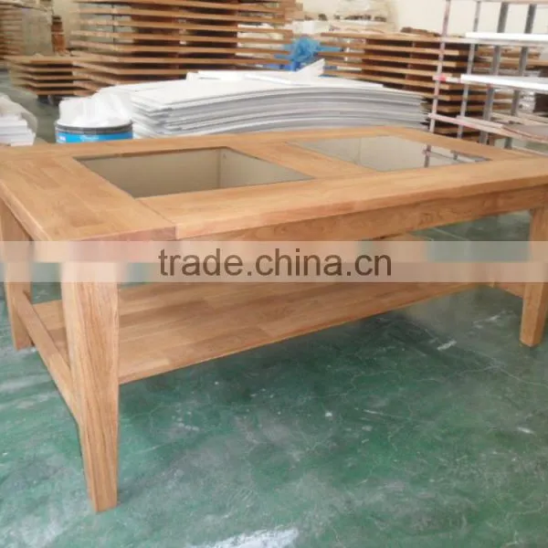 Living Room Furniture Solid Wood Coffee Table Reclaimed Wood Console Table photo-2