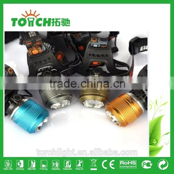 Zoomable LED Headlamps Super Bright Rechargeable Headlight Use 2*18650 Head Torchled Headlamp photo-5