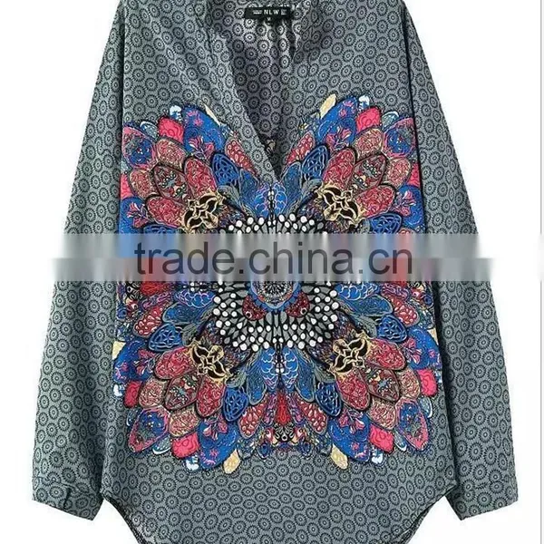 High Quality Wholesale Customaize Free Size Beach Kaftan Moroccan Tunic photo-2