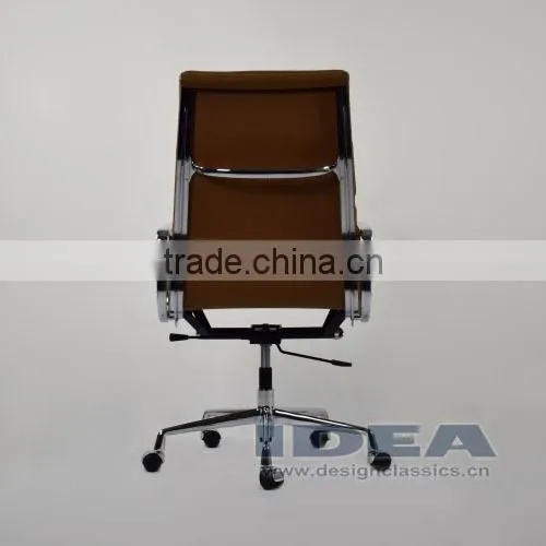Replica EA219 Charles Office Chair - Tan Color Genuine Leather photo-5