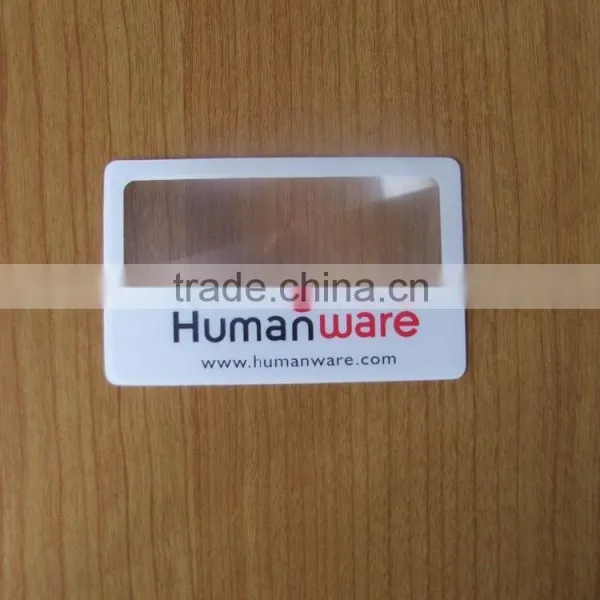 3X High Quality Advertising Gifts Plastic Business Magnifier Card Quality Choice photo-5