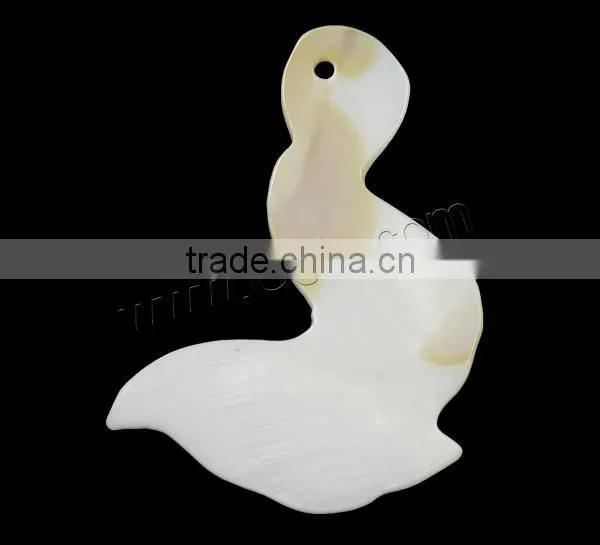 White Sea Natural Freshwater Shell Pendants