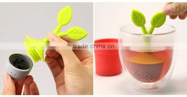 Fruit Shape FDA/LFGB Food Grade Silicone Infuser Tea Strainer photo-2