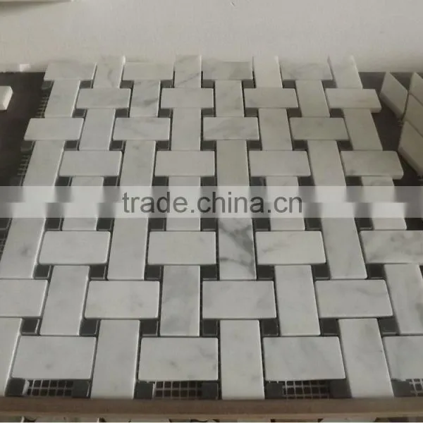 Carrara Chite Marble Mosaic, Marble Stone Mosaic