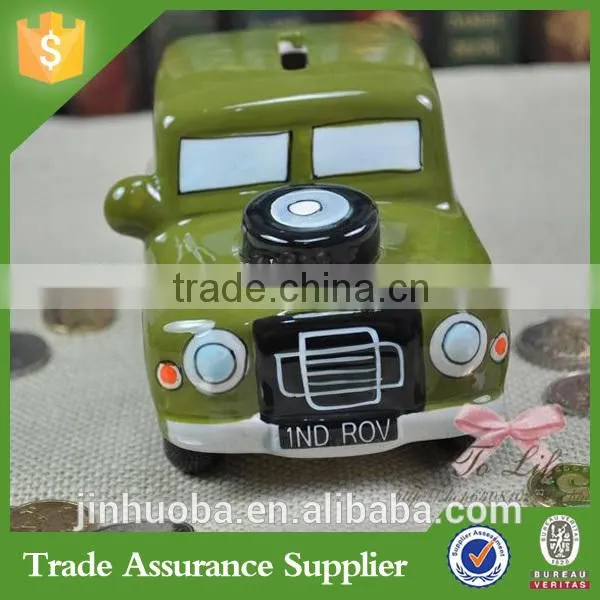 Newest Custom Army Car Run Shape Piggy Bank Resin Gift photo-3
