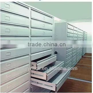 Modular Cheap Metal Mobile Shelving Racks System With Wheels for Libraries photo-4
