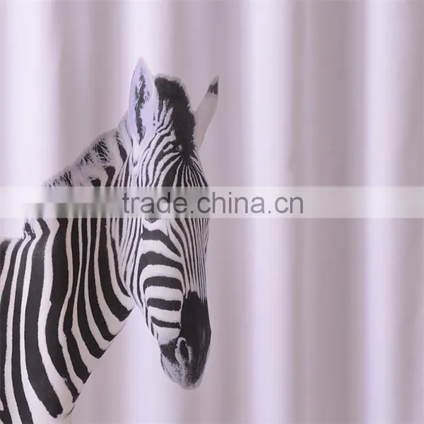 Custom Printed Plastic Shower Curtain Horse Shower Curtains photo-2