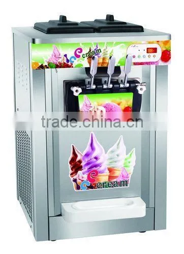 Table Top Stainless Ice Cream Machine 3 Flavors 22~25 L/H photo-2