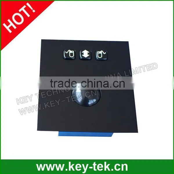 Electroplated Black IP65 Static Stainless Steel Trackball Mouse photo-2