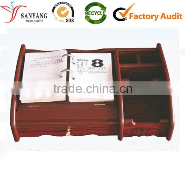 China Made Business Wood Desk Calendar Good Quality Painting Calendar photo-3