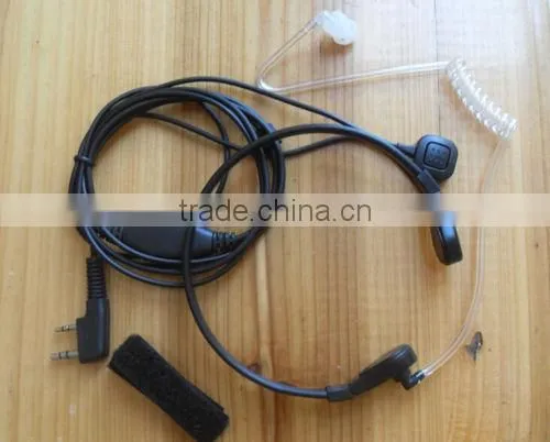 Throat Microphone Vibration Earphone Headset For Two Way Radio BaoFeng UV-5R photo-2