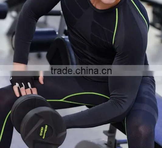 Men's Long Sleeve Sports Training Slim Breathable Quick-dry T-shirt photo-6