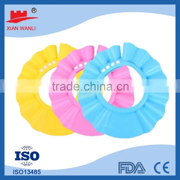 Colorful Hotel PE Disposable Nonwoven Shower Capclear Children Hair Washing Cap photo-2