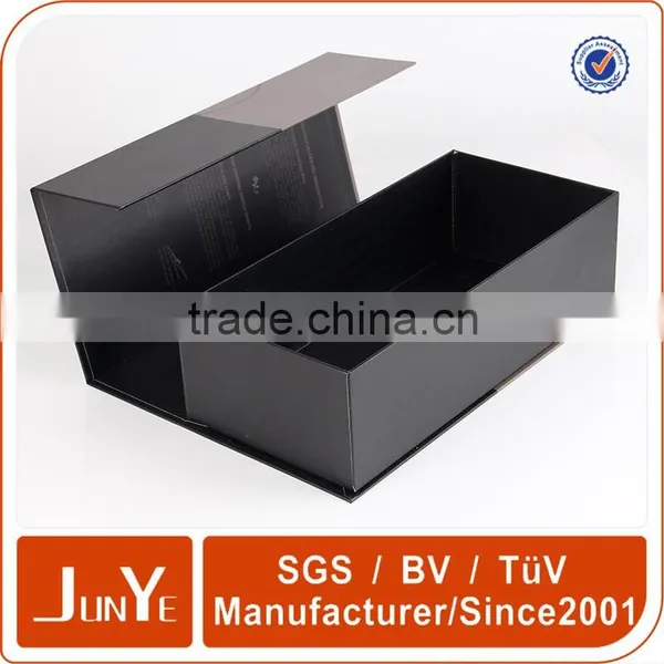 Book-form Style Good Quality Single Wine Glass Box Like Whiskey Wine Bottle Gift Box photo-3