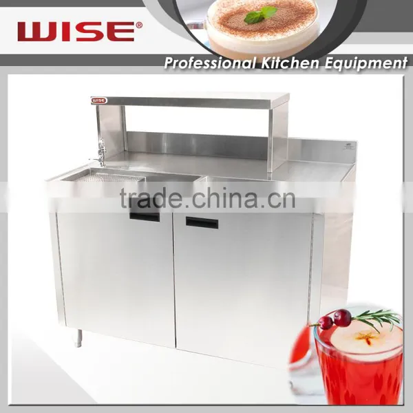 Stainless Steel Bar Counter Hotel and Bar Bartender General Workstation photo-2