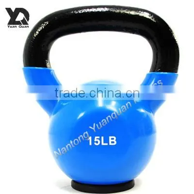 Wholesale High Quality Colorful Vinyl Kettlebell With Rubber Base Quality Choice