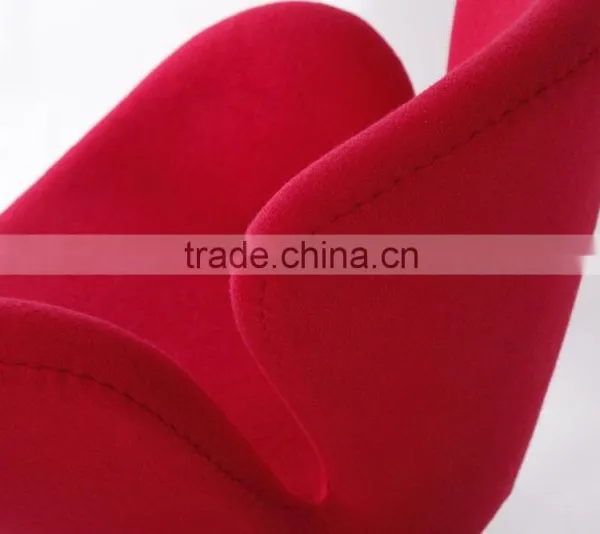 China Manufacturer Arne Jacobsen Red Wool Swan Chair Replica photo-4