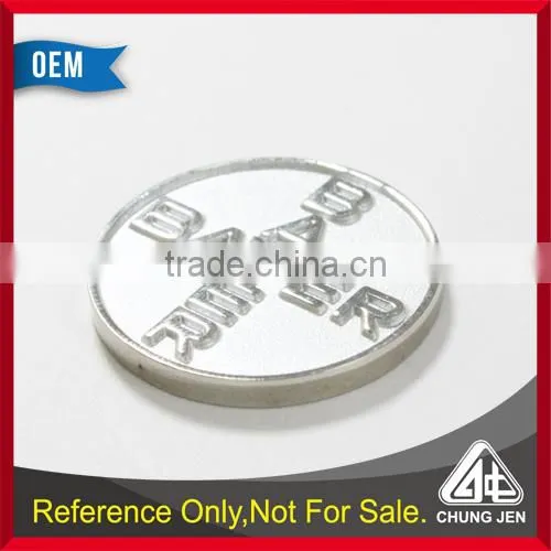 Best Selling Blank Custom Silver Metal Euro Market Embossed Token photo-4