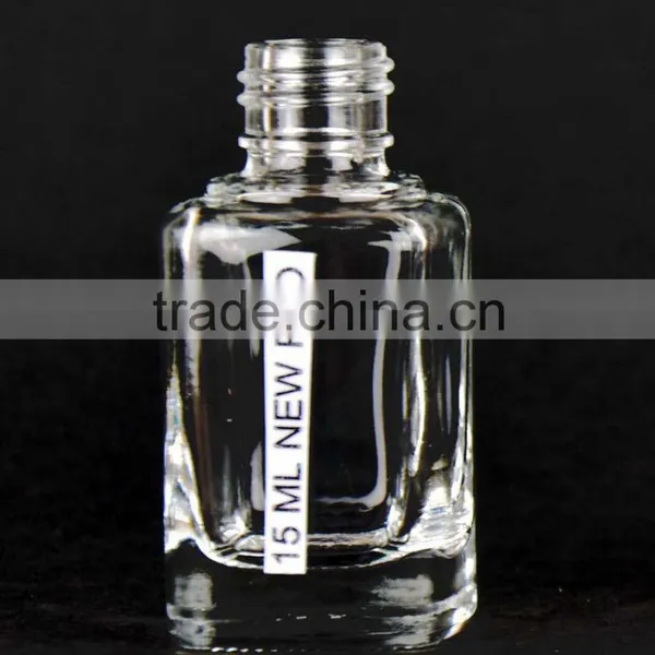 15 ML SQUARE SHAPE NAIL POLISH GLASS BOTTLE photo-3