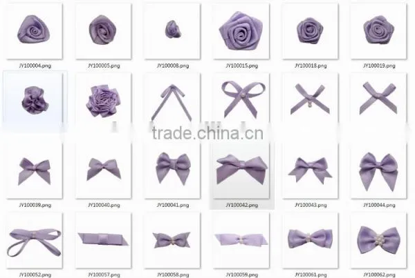 High Level Well Design Pretty Bowknot Shape Set Colorful Beads Satin Bowknot Custom photo-3