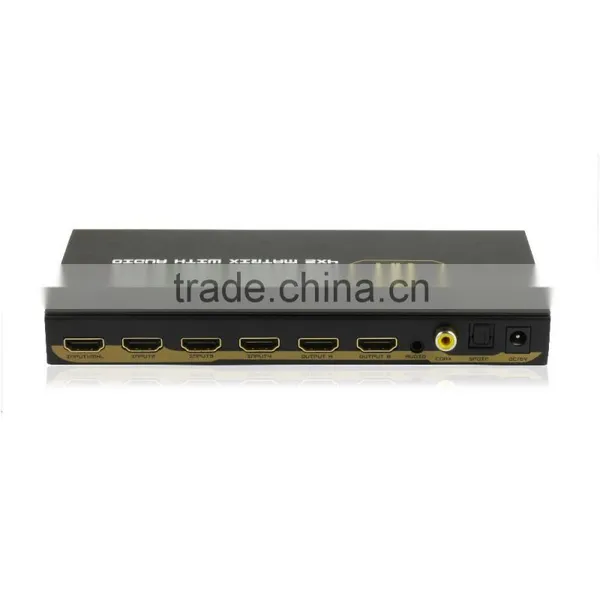Home Theater Sound System V1.4 4x2 Hdmi Matrix Switcher With Spdif Optical Output Support Full 3D for Chromecast photo-4