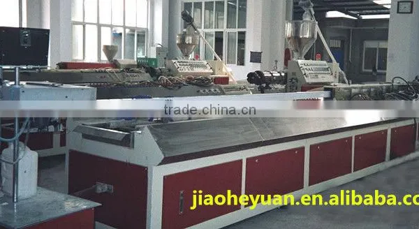 PVC/PE Wood Plastic Profile Production Line photo-2