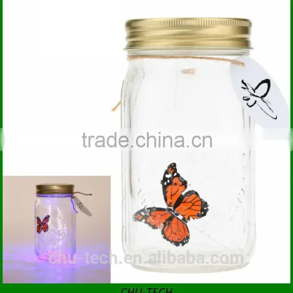 Electronic Butterfly Jar Butterfly Bottle With LED Light photo-6