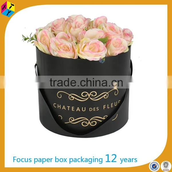 Decorative Cardboard With Ribbon Flowers in Hat Box photo-4