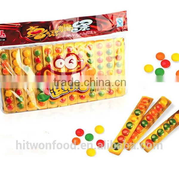 Hitwon chocolate beans pressed candy colorful chocolate
