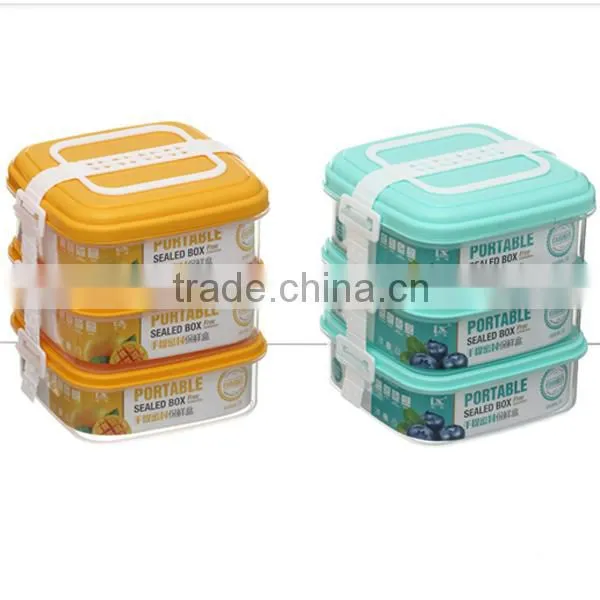 One on One Portable Microwave Safe Food Savers Food Storage Containers With Carrying Handle photo-2