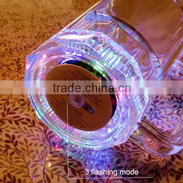 LED Glow in the Dark Beer Mug for Bar&party, 480ml(17 Ounce) photo-4