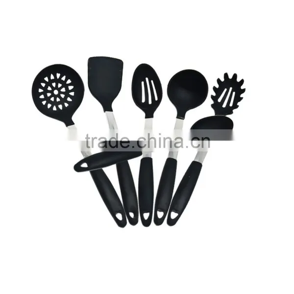 304 Stainless Steel Handle Cooking Tools OEM Silicone Kitchen Cooking Utensil Set photo-4