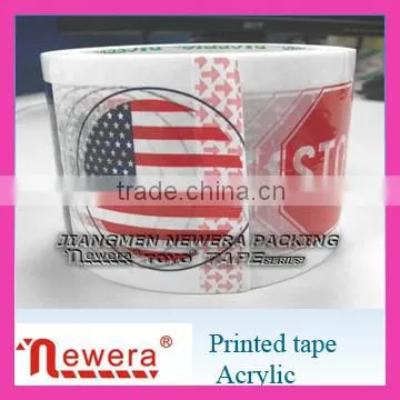 Client Trade Mark Printed BOPP Film Acrylic Adhesive Packing Tape Roll for Carton Sealing photo-5