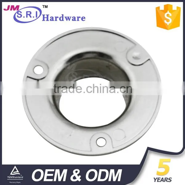 Round Shape Zinc Alloy Wardrobe Hanging Rail Bracket photo-6