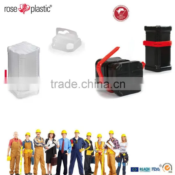 Round Square Telescopic Retail Plastic Tubes Packaging BK photo-2