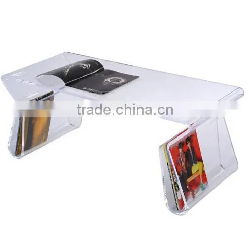 HomCom 38" Modern Acrylic Coffee Table photo-3