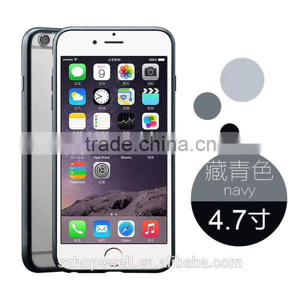 Supply All Kinds of Colorful Frame With Back Clear Cover Cellphone Tpu Case for Iphone 6S photo-2