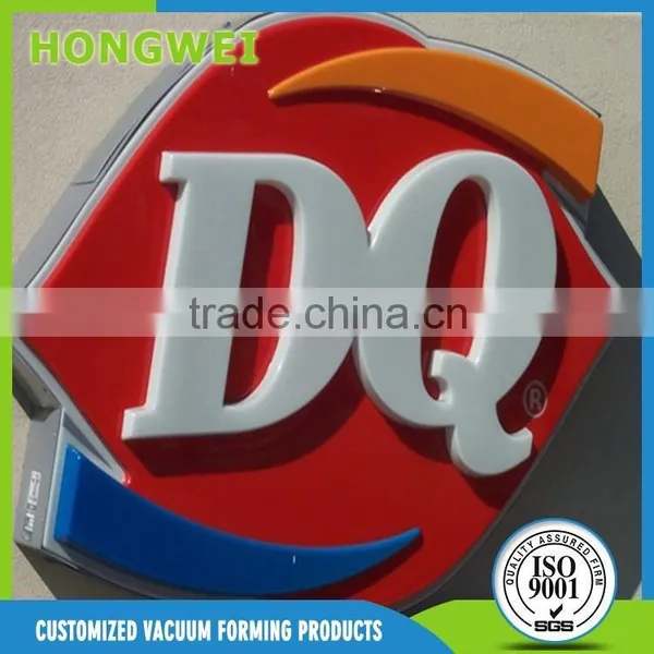 ABS Vacuum Forming Trade Show Sign Boards Custom