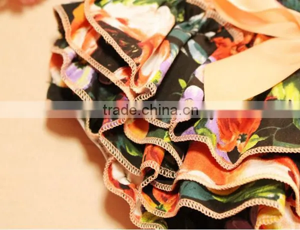 Foreign Trade New Baby Pants Collocation PP Hair Band Two Piece Fashion Cute Camellia photo-4