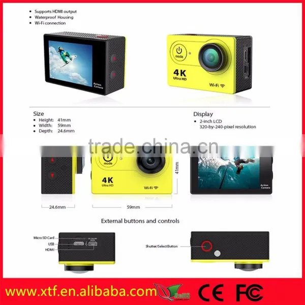 Action Camera EKEN H9 HD 4K WiFi Waterproof go Pro Camera SJ4000 Style photo-5