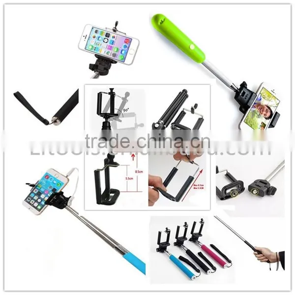 Hot Sale New Product Black Pink Blue Green Color Selfie Stick 2015 photo-2
