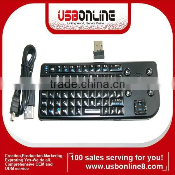 Mini 2.4G Wireless Keyboard 3 in 1 Mouse Trackball For Windows Google